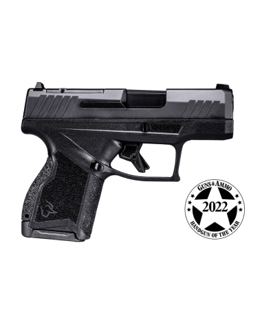Pistolet Taurus GX4 Toro Black en calibre 9x19 mm micro-compact avec plateforme Optic Ready, canon de 77,9 mm