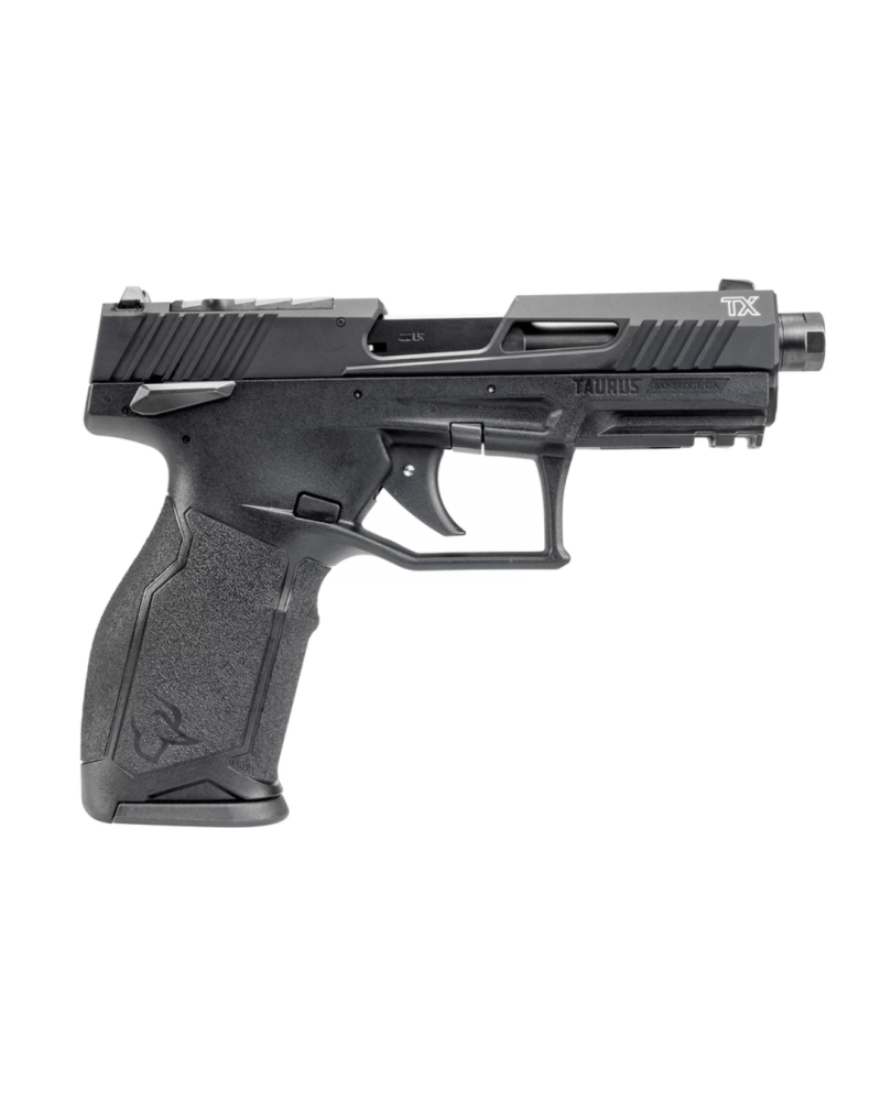 Pistolet Taurus TX22 Toro 22LR Optic Ready avec empreinte RMS-C, canon lourd fileté 1/2x28, rail Picatinny, capacité 10+1
