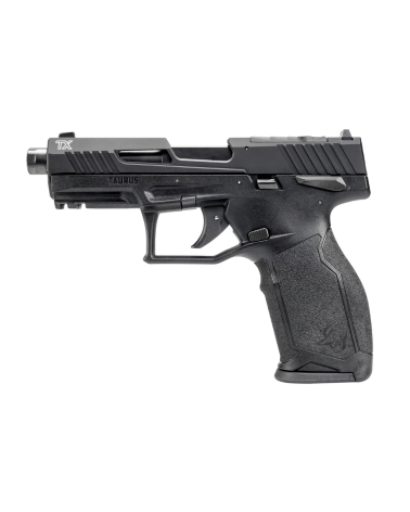Pistolet Taurus TX22 Toro 22LR Optic Ready avec empreinte RMS-C, canon lourd fileté 1/2x28, rail Picatinny, capacité 10+1