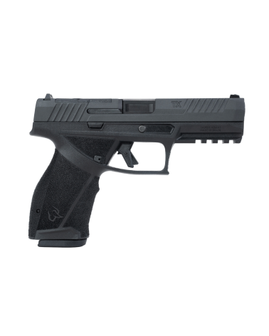 Pistolet Taurus TX9F Black 9x19 striker avec système TORO Optic Ready, détente droite, rail Picatinny, canon de 114 mm