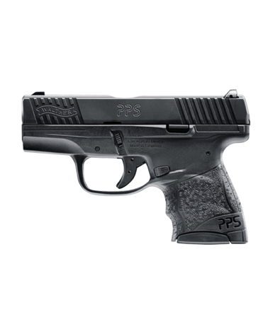 Pistolet Walther PPS Police M2 calibre 9x19 avec carcasse polymère, canon polygonal de 81 mm, organes de visée acier