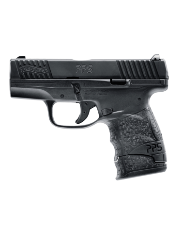 Pistolet Walther PPS Police M2 calibre 9x19 avec carcasse polymère, canon polygonal de 81 mm, organes de visée acier