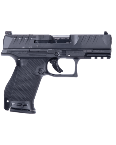 Pistolet Walther PDP Compact 4 pouces calibre 9x19 avec canon polygonal de 102 mm, détente Performance Duty