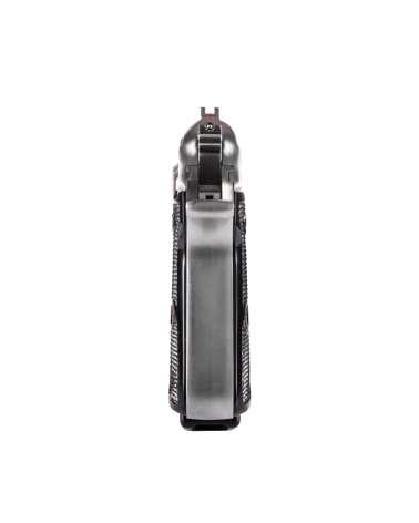 Pistolet Walther PPK/S Stainless calibre .380 ACP avec finition inox, canon de 84 mm, poignée allongée