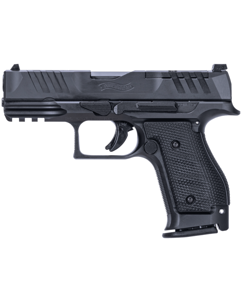 Pistolet Walther PDP Steel Frame Compact 4 pouces noir calibre 9x19 avec carcasse en acier