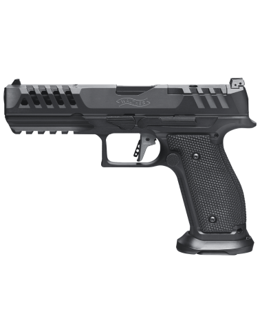 Pistolet Walther PDP Steel Frame Match Full Size 5 pouces noir calibre 9x19 avec carcasse acier