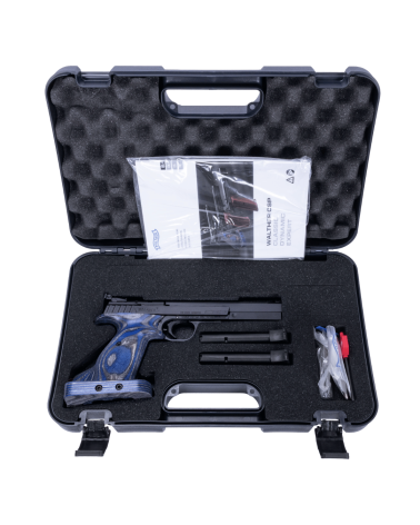 Pistolet Walther CSP Expert Blue Angel calibre .22 LR avec poignée anatomique compétition