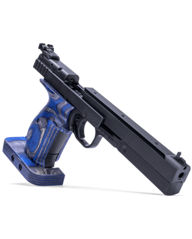Pistolet Walther CSP Expert Blue Angel calibre .22 LR avec poignée anatomique compétition