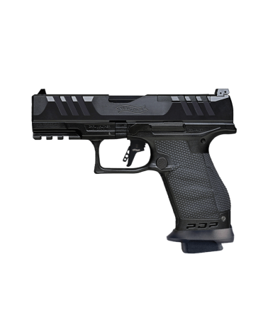 Pistolet Walther PDP PRO NT Compact OR 4 pouces noir calibre 9x19 avec canon polygonal de 102 mm