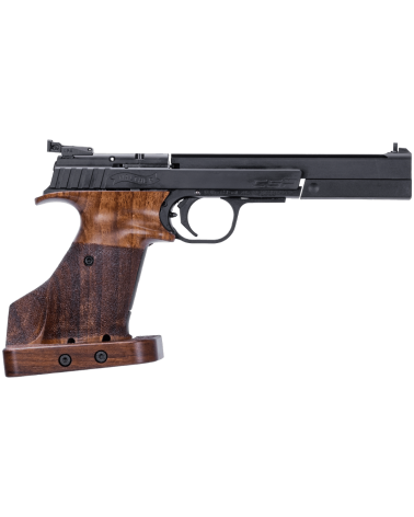 Pistolet Walther CSP Expert Noyer calibre .22 LR avec poignée anatomique en noyer, carcasse acier Tenifer