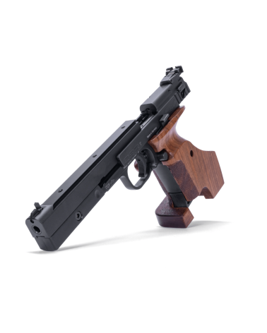 Pistolet Walther CSP Expert Noyer calibre .22 LR avec poignée anatomique en noyer, carcasse acier Tenifer