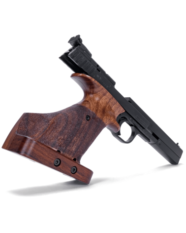 Pistolet Walther CSP Expert Noyer calibre .22 LR avec poignée anatomique en noyer, carcasse acier Tenifer