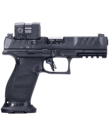 Pistolet Walther PDP Professional ACRO Full Size 4,5 pouces noir calibre 9x19 avec viseur point rouge ACRO