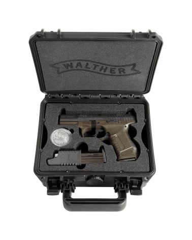 Pistolet Walther P99 AS Final Edition calibre 9x19 avec finition OD Green, détente Anti Stress SA/DA