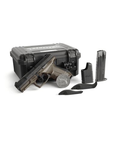 Pistolet Walther P99 AS Final Edition calibre 9x19 avec finition OD Green, détente Anti Stress SA/DA