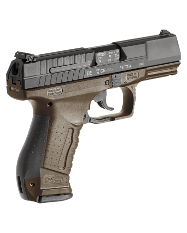 Pistolet Walther P99 AS Final Edition calibre 9x19 avec finition OD Green, détente Anti Stress SA/DA