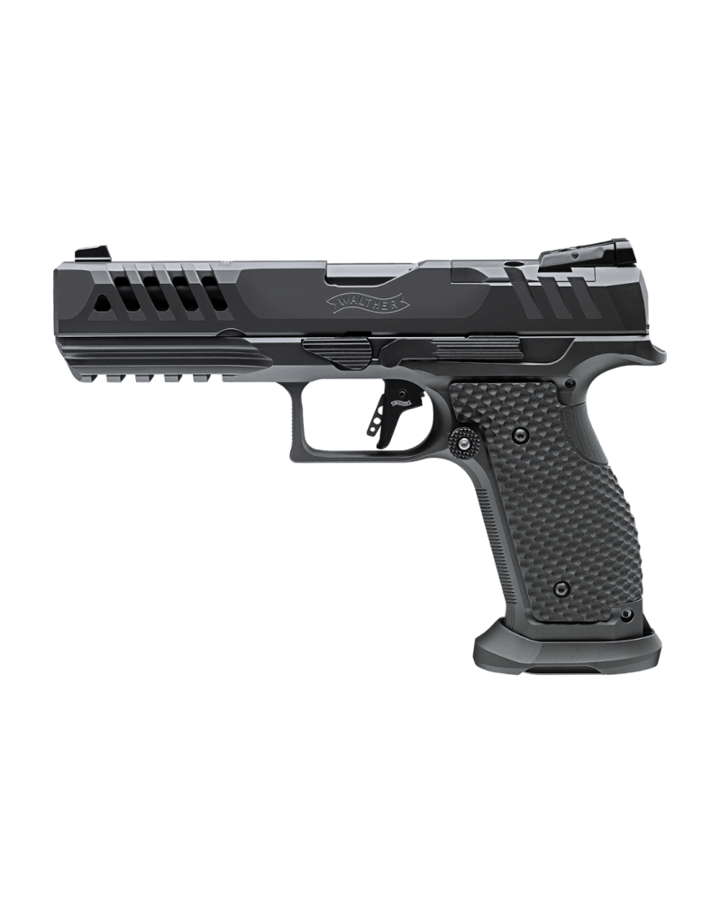 Pistolet Walther PDP SF Match Full Size Black Ribbon OR 5 pouces calibre 9x19 avec carcasse acier Match