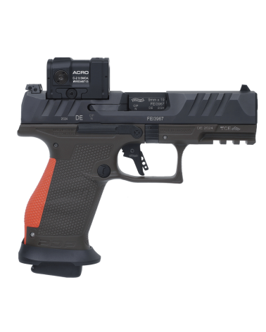 Pistolet Walther PDP Hunter Pro Compact 4 pouces calibre 9x19 avec viseur Aimpoint Acro