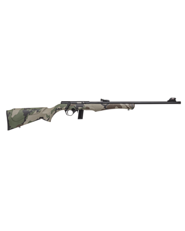 Carabine Rossi Arms 8122 Camo calibre .22 LR à culasse à verrou avec crosse synthétique