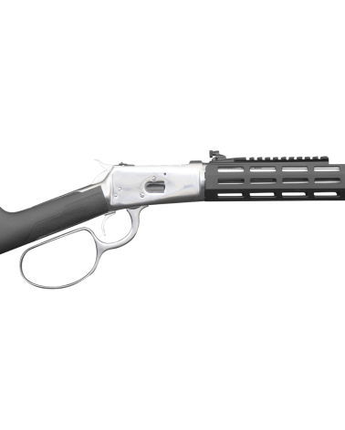 Carabine Rossi Puma Tactical Inox calibre .44 Magnum à levier de sous-garde avec crosse synthétique
