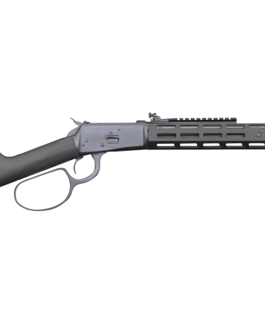 Carabine Rossi Puma Tactical Black calibre .357 Magnum à levier de sous-garde avec crosse synthétique, garde-main AR15 M-LOK