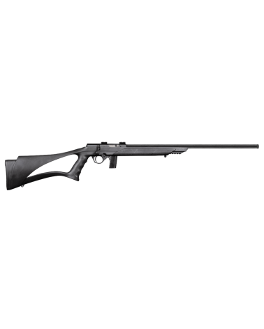 Carabine Rossi 8122 Tactical Silence calibre .22 LR à verrou avec crosse synthétique noire trou de pouce, canon lourd