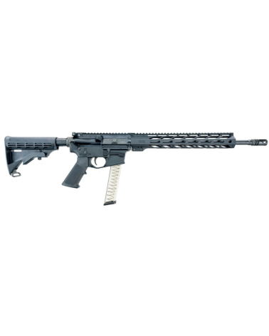 Carabine Faxon FF9F Bantam 16 pouces calibre 9x19 mm PCC AR15 avec canon nitruré, garde-main aluminium M-LOK free float