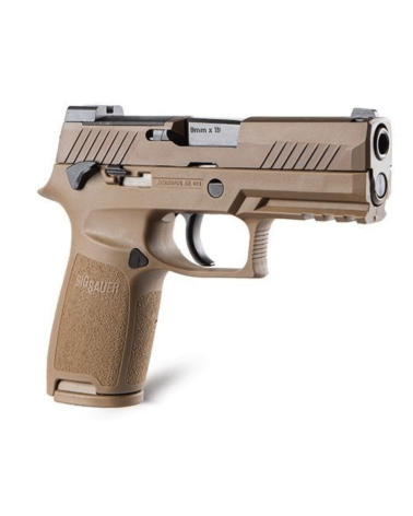 Pistolet SIG SAUER P320 M18 calibre 9x19 mm avec canon de 3,9 pouces, culasse Optic Ready compatible ROMEO1 PRO