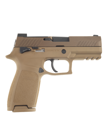 Pistolet SIG SAUER P320 M18 calibre 9x19 mm avec canon de 3,9 pouces, culasse Optic Ready compatible ROMEO1 PRO