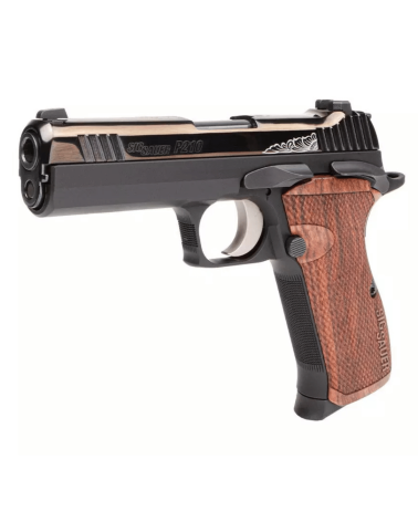 Pistolet SIG SAUER P210 Carry Custom Works calibre 9x19 mm avec canon de 4,1 pouces, culasse finition noir brillant