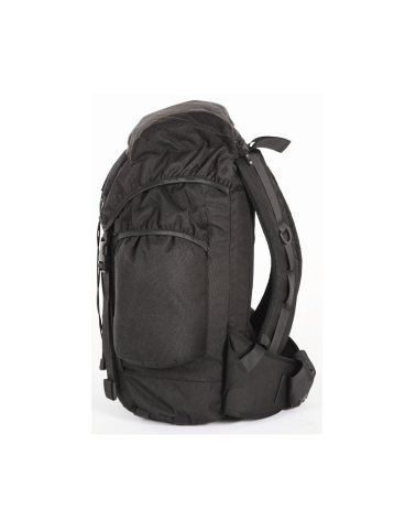 Sac à dos Snugpak Sleeka Force 35 litres noir en nylon 600D avec grand compartiment principal, poches latérales élastiques