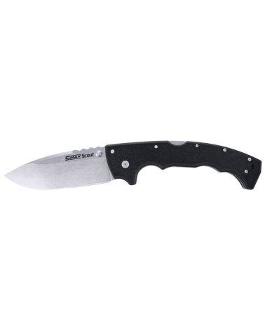 Couteau pliant Cold Steel 5-Max Scout avec lame Drop Point de 127 mm en acier AUS-10 finition Stonewash, manche ergonomique