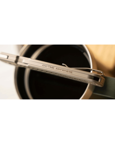 Couteau pliant Cold Steel Full Metal Atlas Clip Point avec lame de 89 mm en acier CPM S35VN finition satinée