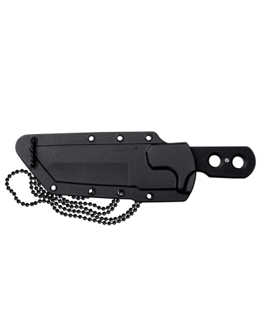 Couteau fixe Cold Steel Mini Tac Tanto avec lame Tanto de 95 mm en acier AUS-8 finition StoneWash