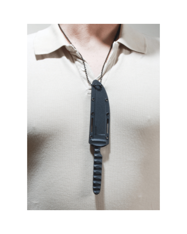 Couteau fixe Cold Steel Drop Spike avec lame Drop Point de 102 mm en acier inoxydable allemand 4116, manche G10