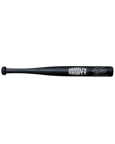 Batte de baseball Cold Steel Brooklyn Shorty de 508 mm en polypropylène noir haute résistance