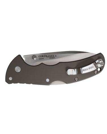 Couteau pliant Cold Steel Code 4 Spear Point avec lame satinée de 89 mm en acier CPM S35VN