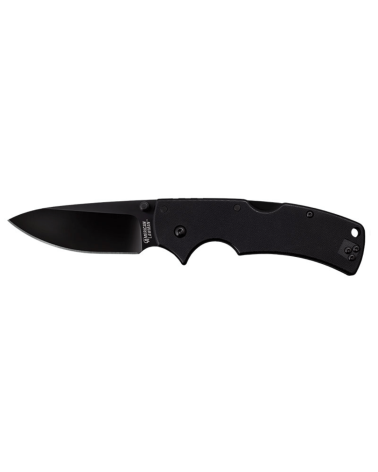 Couteau pliant Cold Steel American Lawman avec lame noire Drop Point de 89 mm en acier S35VN