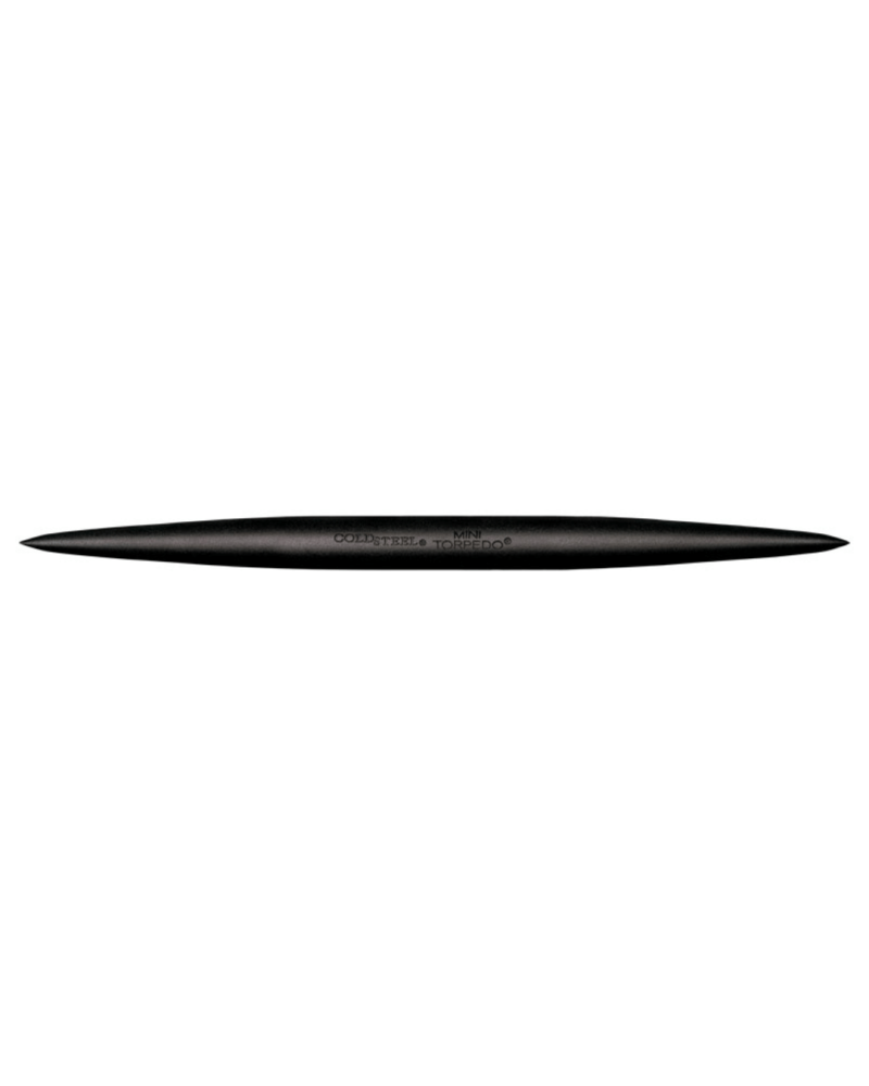 Instrument de lancer Cold Steel Mini Torpedo en acier carbone 1055 de 305 mm et 448 g