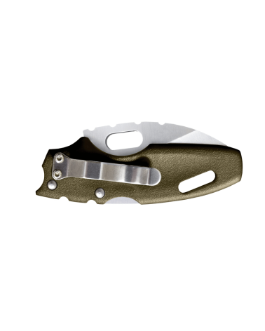Couteau Cold Steel Mini Tuff Lite OD Green avec lame pliable de 51 mm en acier 4034SS, manche Griv-Ex vert olive