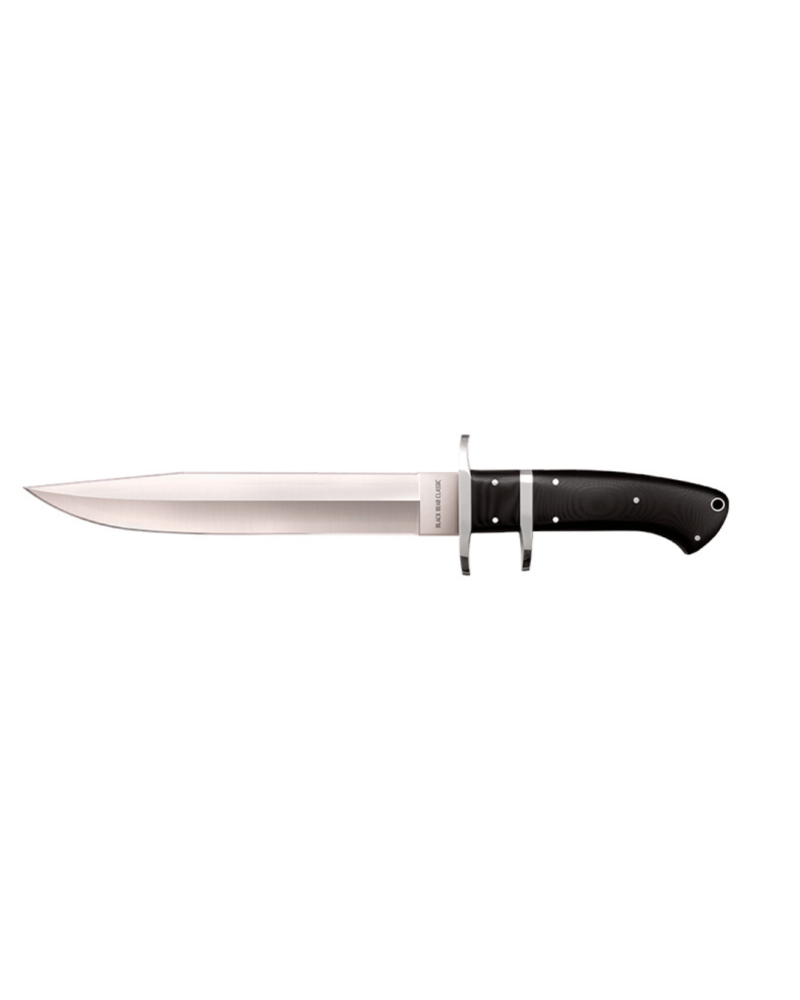 Poignard Cold Steel San Mai Black Bear avec lame fixe de 203 mm en acier VG10 San Mai, manche G10 noir