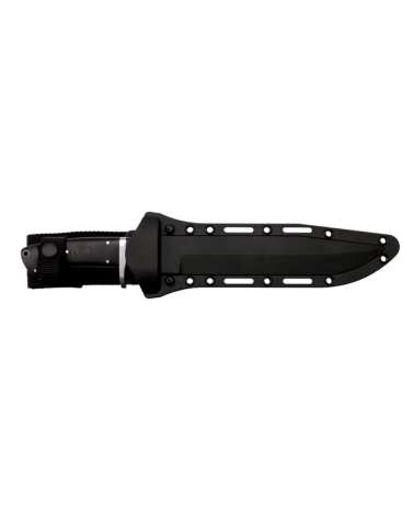 Poignard Cold Steel San Mai Black Bear avec lame fixe de 203 mm en acier VG10 San Mai, manche G10 noir