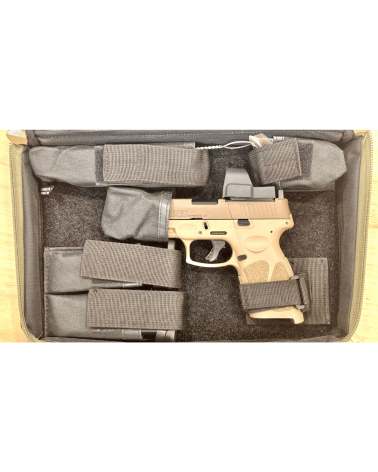 Pistolet Taurus G3 Tactical FDE calibre 9x19 d'occasion avec point rouge Vector Optics Frenzy FM 3 MOA monté et réglé