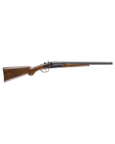 Fusil juxtaposé Pietta Hurricane Noir calibre 12/76 avec canons de 51 cm, crosse en bois et bascule noire