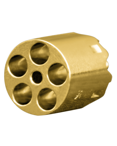 Barillet doré Pietta pour revolver Remington RM Pocket calibre .31, pièce d'origine en acier