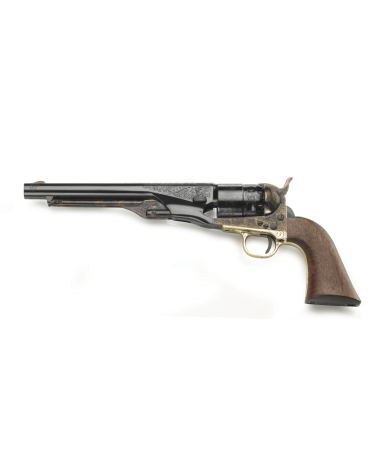 Réplique Pietta 1860 Army Union & Liberty édition limitée calibre .44 poudre noire avec carcasse acier jaspé gravée