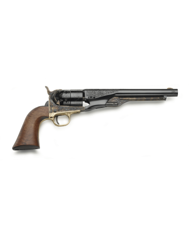 Réplique Pietta 1860 Army Union & Liberty édition limitée calibre .44 poudre noire avec carcasse acier jaspé gravée