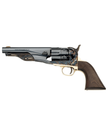 Réplique Pietta 1862 Colt Pocket Police Sheriff calibre .36 poudre noire avec carcasse en acier, crosse en noyer