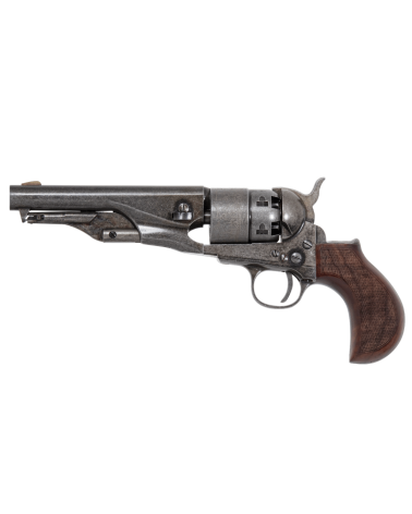 Réplique Pietta 1862 Police Model Gold Rush Begins calibre .44 poudre noire avec carcasse acier bronzé vieilli