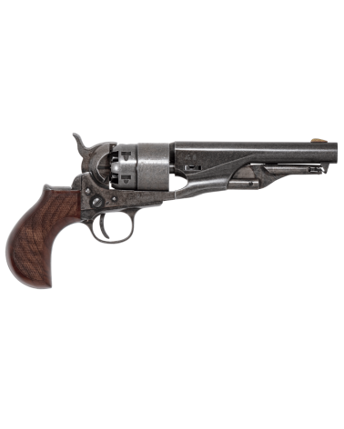 Réplique Pietta 1862 Police Model Gold Rush Begins calibre .44 poudre noire avec carcasse acier bronzé vieilli